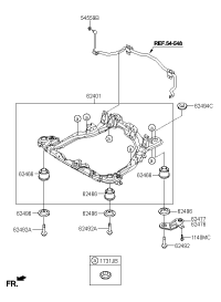 624050Z000-CROSSMEMBER COMPL(ASSY)