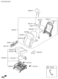 881004T100EBU-CUSHION ASSY-FR SEAT DRIVER