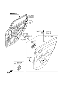 83620D8020SA1-HDL ASSY-RR DR I/S