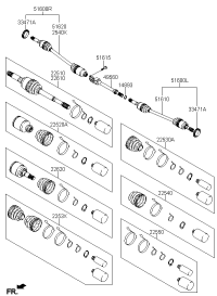 0K52Y25600-JOINT ASSY-CV LH