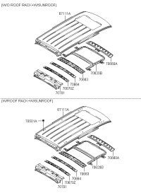 0K55370601A-PANEL,ROOF