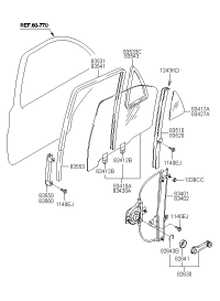 8341022010-GLASS & GRIP ASSY-RR DR LH