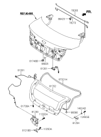 812302T001-LOCK ASSY TRUNK