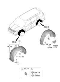 86811R0000-GUARD ASSY-FR WHEEL LH