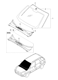 861101F000-GLASS ASSY-WINDSHIELD