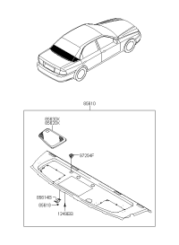 856100E000GF-TRIM ASSY-PACKAGE TRAY