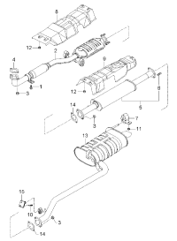 286100E600-MUFFLER ASSY-FRONT