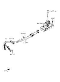 437940S150-CABLE ASSY-MTA LEVER