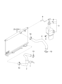 254303C050-RESERVOIR ASSY-RADIATOR