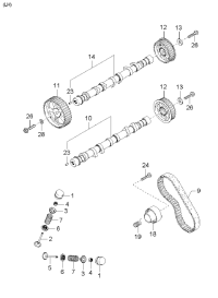 0K9BV12780-TENSIONER-TIMING BELT