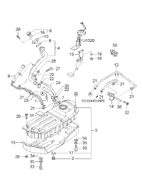 0K01142110C-TANK ASSY, FUEL