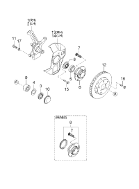 0K01A33047-BEARING-FRT WHEEL