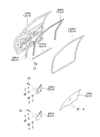0K07759605-CHANNEL GLASS RUN LH