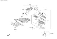 28130H3200-HOSE ASSY-AIR INTAKE(B)
