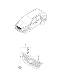 863503E040-GRILLE ASSY-RADIATOR