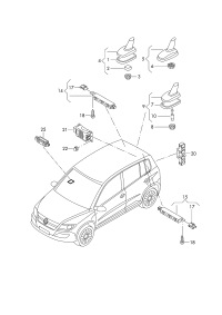 1K0035507L-Roof antenna