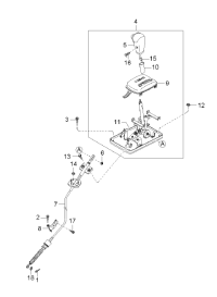 437003E100-LEVER ASSY-CHANGE