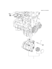 26240065-Alternator (to be remanufactured from 13581972) (incl. 2) (to be remanufactured-not to be sold in ar