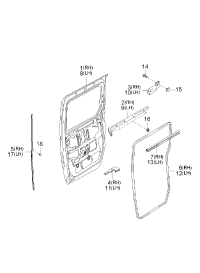 0K53A73020D-DOOR-REAR TEMP