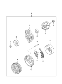 0K55918300-ALTERNATOR, 12V 80A 4PK, TOYOTA