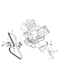 0K9BV10770-Tensioner, Chain, Timing, Camshaft, 2.0L