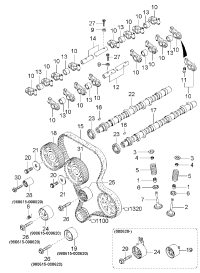 242104X000-CAMSHAFT ASSY-EXHAUST