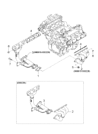 0K55W13460-GASKET,EXHAUST MANIF