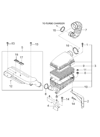 0K55223603A-ELEMENT, AIR CLEANER ATK412