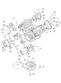 0K9BV10536A-GASKET,W.PUMP INLET