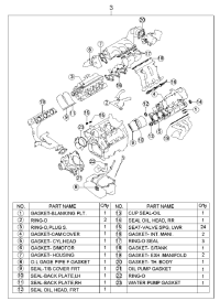 0K55C10270B-GASKET KIT-ENGINE OVERHAUL