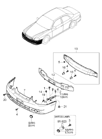 865303C200-REINFORCE BUMPER FRT