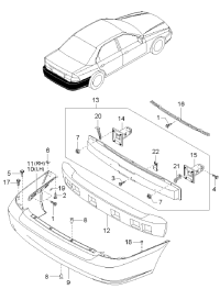 866203C000-ABSORBER-RR BUMPER ENERGY