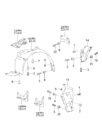 868313C000-MUD GUARD ASSY F SDL