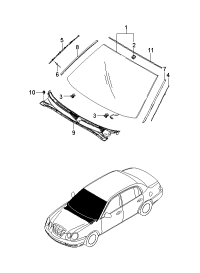 861303F000-MOULDING-WINDSHIELD,UPR