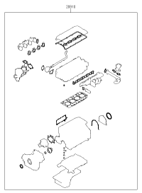 K0AH110270B-GASKET KIT-ENGINE OVERHAUL