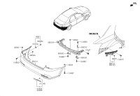 86634QD000-BRACE-REAR BUMPER
