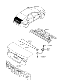 692001X110-PANEL ASSY-TRUNK LID