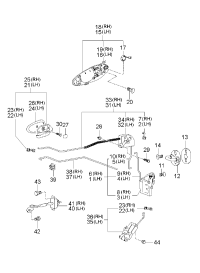 826503C000XX-HANDLE ASSY-FR DR O/S LH