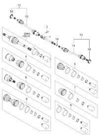 0K52Y25700-JOINT SHAFT ASSY