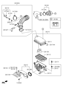 28113A5800-ELEMENT, AIR CLEANER ATK412