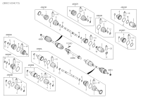 49500C5500-JOINT ASSY-CV LH