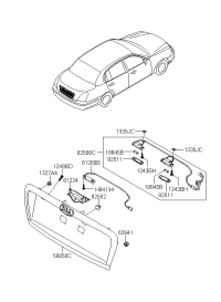 812603F500-OUTSIDE HDL & LOCK ASSY-T/LID