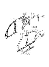 711103FB10-PANEL ASSY-PILLAR OUTER,LH