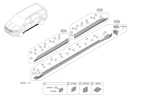 87721R0100-GARNISH ASSY-FRT DR SIDE,LH