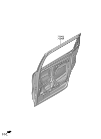 77003R0010-PANEL ASSY-REAR DOOR,LH