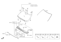 861302T000-MOULDING-W/SHLD GLASS