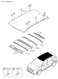 67111G5010-PANEL,ROOF