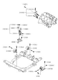 0K52Y39090A-BRACKET ASSY-TRANSAXLE MTG