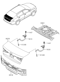 69200D1500-PANEL ASSY-TRUNK LID