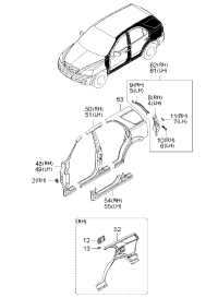 711013E0D1-PANEL-SIDE SILL OTR LH